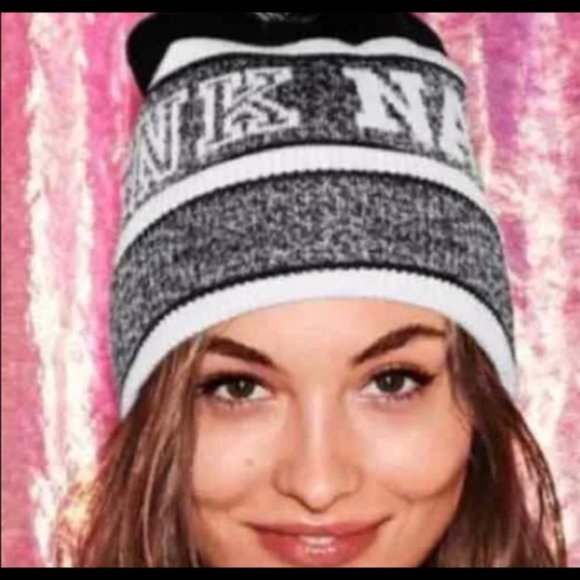 PINK Victoria's Secret Pink Nation Beanie Hat NWOT